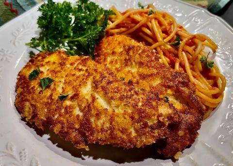 Crusted Chicken Romano