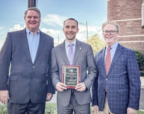 State Representative Bill G. Schuette was recently presented with the Legislator of the Year Award by the Michigan Manufacturers Association.