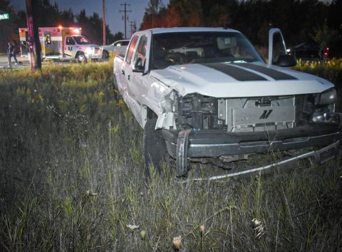 A 2003 Chevrolet Silverado (above) was involved in a collision with a 2017 Polaris Ranger on Sept. 14.