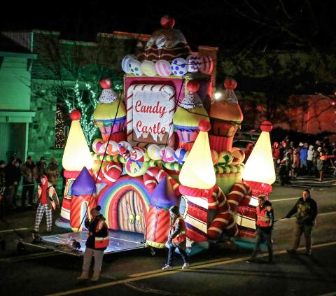 Pictured is an entry from the 2023 parade.