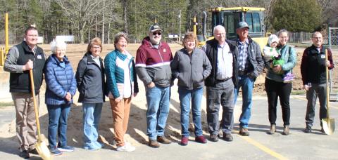 The Magnus family was in attendance at the groundbreaking event.