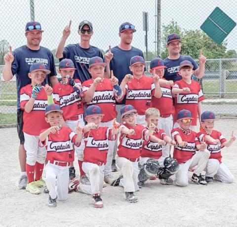 Gladwin County Captains 8U baseball team