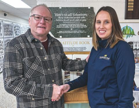 Pictured are Scott Govitz, BAC President Emeritus and Renee Lang, BAC Board President.