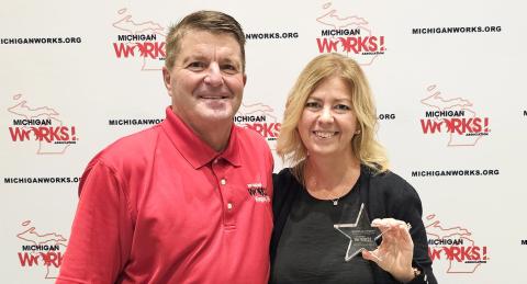 Michelle Dyment named Michigan Works! Region 7B ‘Shining Star’