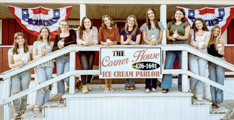 Pictured left to right are: Sayde Woodruff, Brenna Randle, Freya Wood, Audrey Andrist, Bree Visser, Audrey Schmidt, Jordyn Schultz, Isabelle Dodman, Ansley Mausolf, and Braylin Orton.
