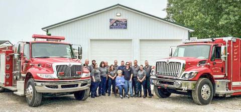 Billings Township Fire Department holds sign dedication for Chief Vincent