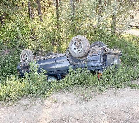 Driver jailed after rollover crash