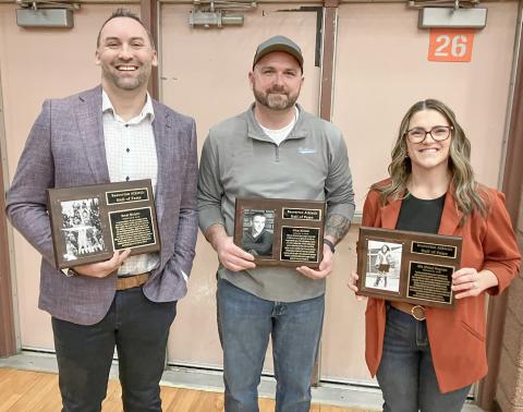 Pictured left to right: Brent Mishler, Adam Mickler, and Alix (Price) Wegrzyn.