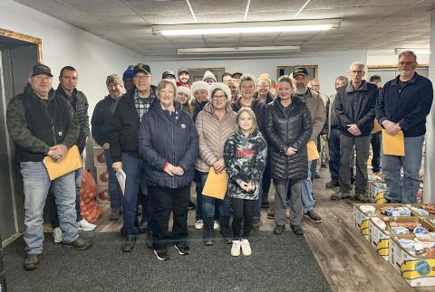 Volunteers from the Gladwin Goodfellows distributed food to 100 families on December 16, 2023. The Gladwin Goodfellows have been holding their food distribution event since the 1930’s, with many of the members being the second generation of the original group. The donated food, provided by the community, was purchased locally and was received gratefully by families.