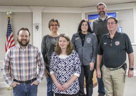 Pictured from left to right are Cory Barz, Angela Bigham, Carrie Will, Karen Moore, Dave Pettersch, and Ken Roberts at the first Legislative Breakfast of the series.