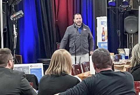 Jeff Punches spoke at the Beaverton Area Business Association’s January 17 meeting at the Beaverton Tavern, 102 W. Brown Street.
