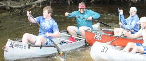 The Gladwin County River Race of Two Cities had a sparkling debut over Memorial Day weekend but, as this photo would attest, that doesn’t mean there weren’t a few jam-ups at the start of the races.