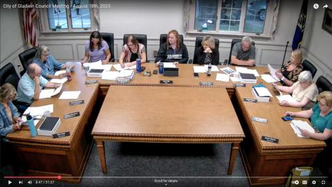 Gladwin City Council zips through Agenda