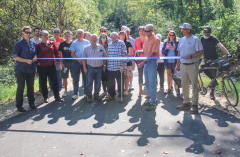 Ribbon cutting ceremony held for newly completed Trail of Two Cities extension