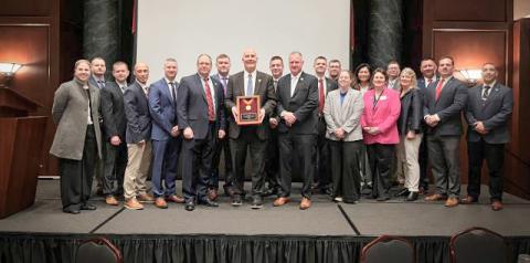 National Guard Association of Michigan presents Moolenaar with the 2025 Charles Dick Medal of Merit.