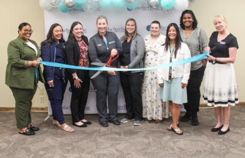 SHELTERHOUSE HOLDS RIBBON CUTTING EVENT FOR NEW SANE EXAM ROOM