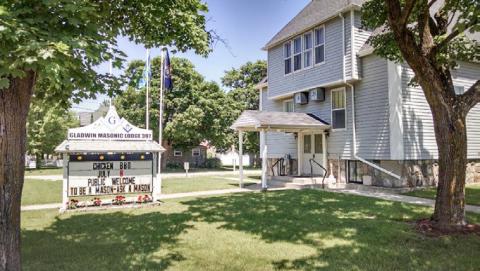 The Gladwin Masonic Lodge is located at 200 N. Silverleaf Street in Gladwin.