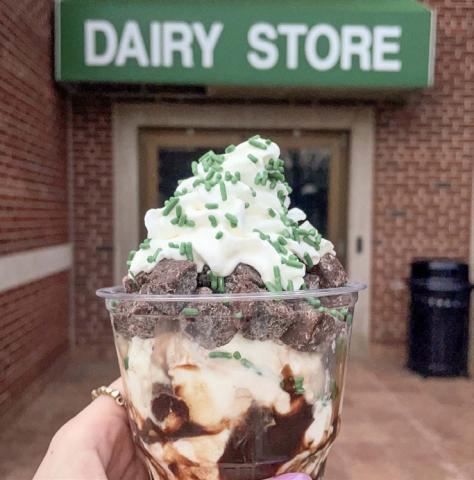Far Better Parfait, a limited-time offering at the MSU Dairy Store. MSU DAIRY STORE