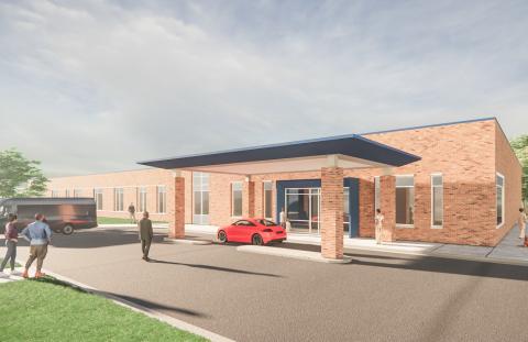 A rendering of the new MyMichigan Health Cedar Ridge Building that will be adjacent to MyMichigan Medical Center in Standish.