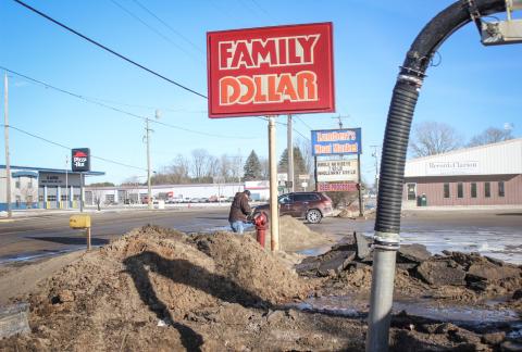 MAIN LEAK ON MAIN DRAG