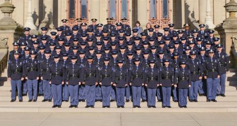 Troopers and one motor carrier officer graduate, prepare to serve Michigan