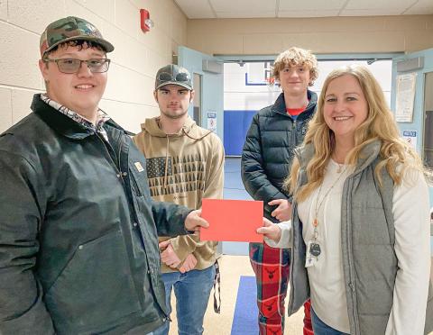 Boy Scout Troop 779 makes donation
