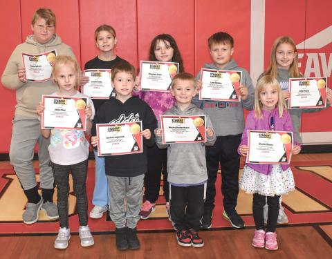 BEAVERTON BES Students of the Month for October are Jaxson DeFore, Jadyn Pilat, Lorelei Coles, Jaxton Longstreth, Penelope Grant, Wesley Boahbedason, Lane Rowley, Charlie Shears and Zella Owens.
