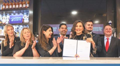 Michigan Governor Gretchen Whitmer recently visited Mom’s Restaurant in Trenton to celebrate three new, bipartisan tax cuts that will lower costs for seniors and working families across Michigan.