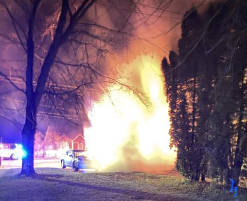 Early in the morning at 6:24 a.m. on March 15, 2024, the Gladwin Rural Urban Fire Department was dispatched to West 1st Street in the City of Gladwin for a vehicle fire. The vehicle on fire was a Hyundai Accent and was in the driveway, outside of the garage of a residence. The fire was discovered by a neighbor. The vehicle’s fuel tank was ruptured and the fire was contained to the fully destroyed vehicle. A nearby adjacent vehicle, and the residence, were undamaged by the fire. Gladwin City Police assisted 