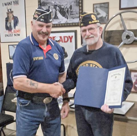 LEGIONNAIRE AWARDED
