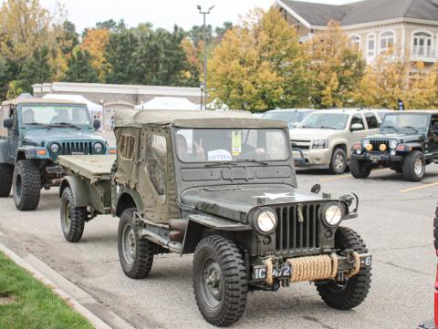Pictured is the Riverwalk Place Jeep Creep event in 2025.