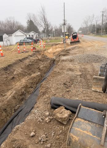 Construction is underway on one of the final phases of the Trail of Two Cities in Beaverton, a grant-funded walking/cycling path that will connect Beaverton and Gladwin upon completion.