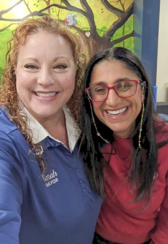 Pictured (at left) Gladwin Mayor Sarah Kile, and Dr. Mona Hanna who is the Rx Kids Director and Associate Dean of Public Health at Michigan State University.