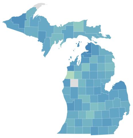 AFSA completion rates by county. MICHIGAN COLLEGE ACCESS NETWORK