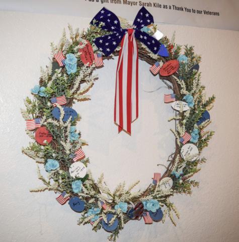War wreath given to American Legion