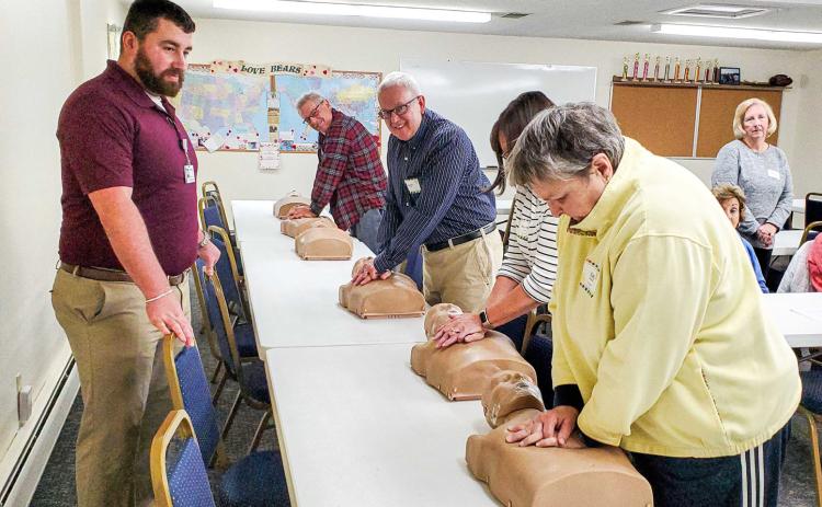 MARSP receive CPR training at meeting