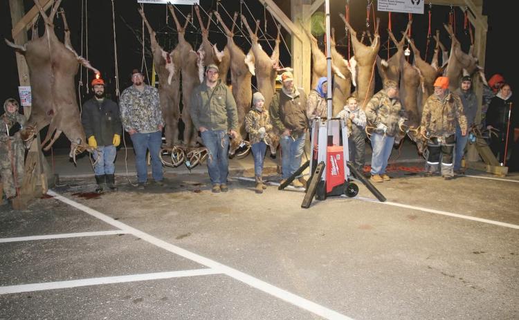 Buck poles in Gladwin County