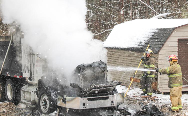 DUMP TRUCK FIRE EXTINGUISHED
