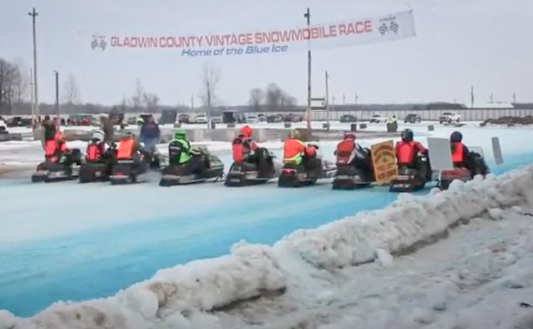 Pictured is the Gladwin County Vintage Snowmobile Races held on Feb. 11, 2017.