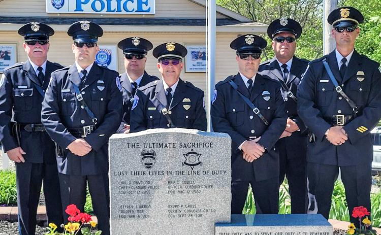 GLADWIN CITY POLICE MEMORIAL HELD ON MONDAY