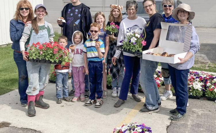 ANNUAL FLOWER PLANTING A SUCCESS