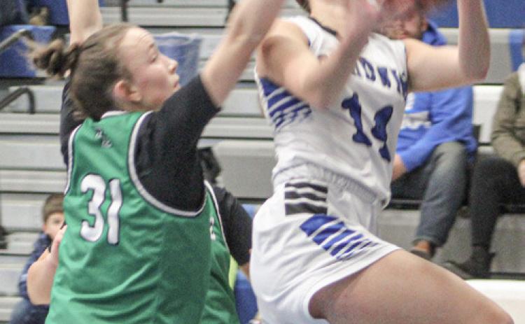 Gladwin’s Abby Robinson scored 26 points in a win over Houghton Lake Thursday night.