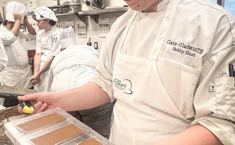 Bob Hunt, a Clare-Gladwin CTE student, takes his passion for cooking to the next level by learning advanced culinary skills at ProStart Summer Camp.