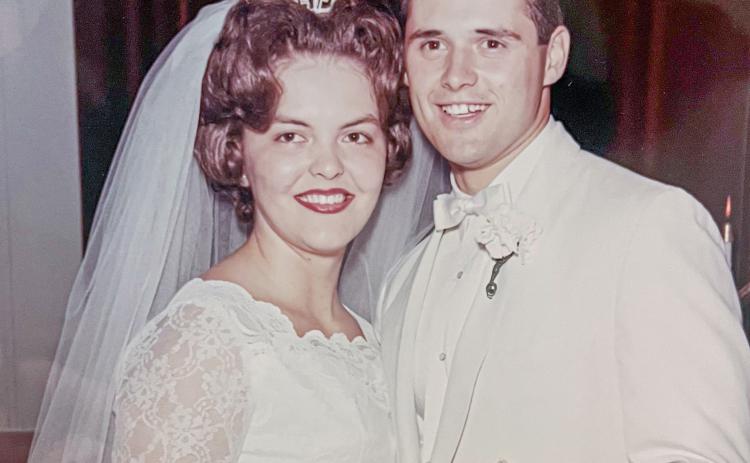 The family of Lynn and Linda Morgan is delighted to announce their 60th wedding anniversary. They were married on July 17, 1965 in Gladwin at the First United Methodist Church. The couple have three children Jodi (Courtney) Lee of Sanford, Eric (Lanette) Morgan of Gladwin and Jakie (Scott Jiggins) Conahan of Midland. They have been blessed with eight grandchildren and seven greatgrandchildren. May their love story continue to inspire us all.