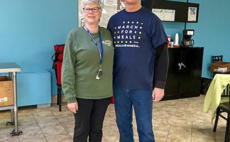 Home Delivered Meal Driver, Kathy Swingle (Sheriff Shea’s cousin), and Gladwin County Sheriff, Mike Shea.