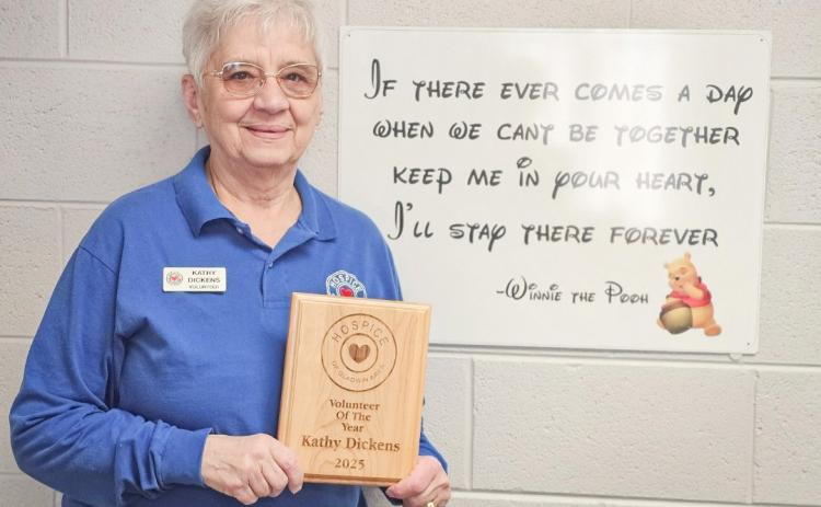 HOSPICE OF GLADWIN AREA VOLUNTEER OF THE YEAR KATHY DICKENS
