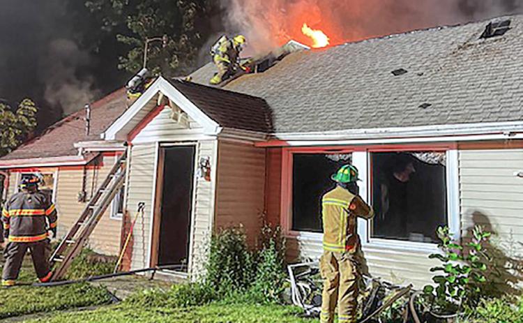 FIRE ENGULFS HOUSE IN THE CITY OF BEAVERTON