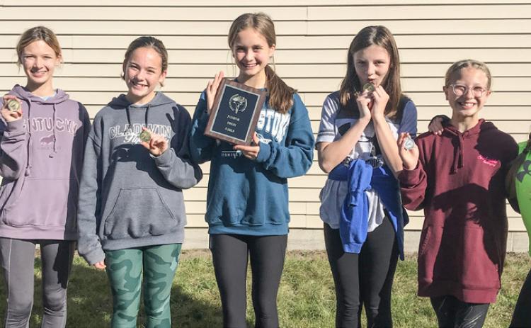 Pictured left to right: Breanna Aalderink, Olivia Evans, Vivian O’Callaghan, Estella Dicken, Arliena Grant, Klaire Thurlow, and Vada Povey.