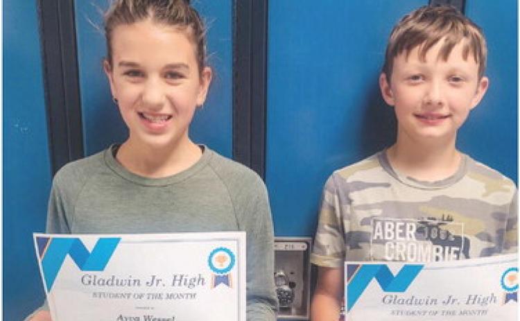 Pictured are Ayva Wessel and Owen Klein.