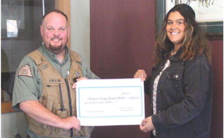 GLADWIN COUNTY ANIMAL SHELTER RECEIVES DONATION